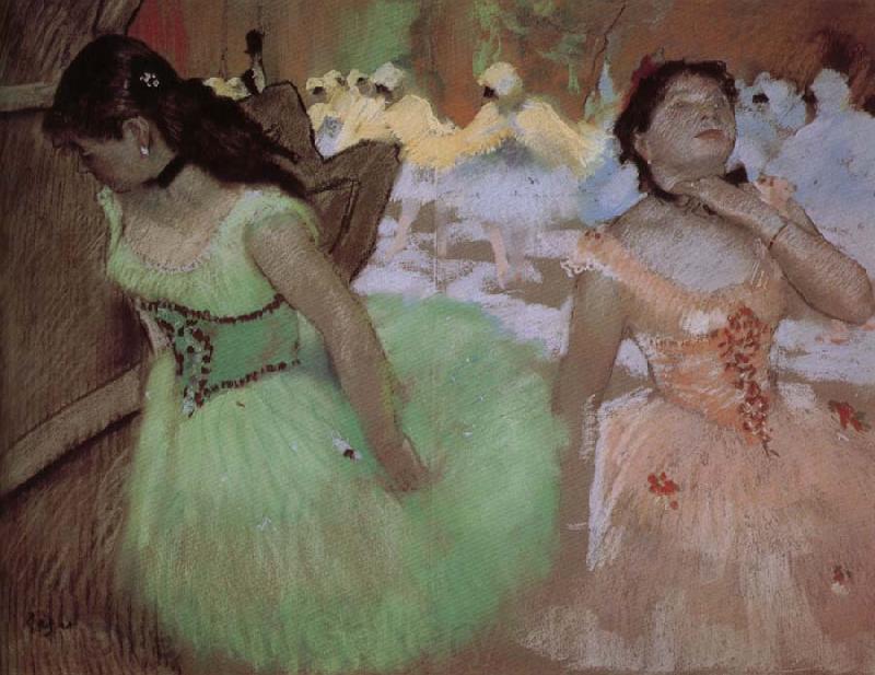 Edgar Degas Dancer entering with veil Norge oil painting art